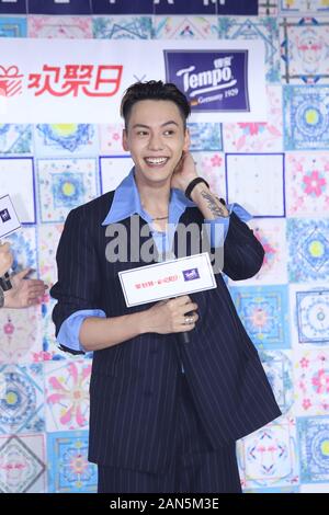 --File--Hong Kong singer and actor William Chan attends a promotional event for Tempo in Shanghai, China, 6 August 2019. Stock Photo