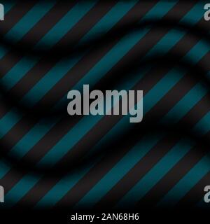 Abstract background striped blue wave with diagonal black stripes pattern. Vector illustration Stock Vector