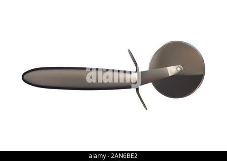 Pizza cutter. Vector illustration Realistic kitchen knife Stock Vector