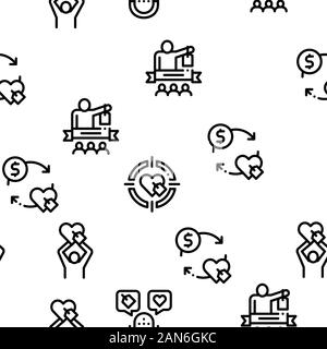 Ambassador Creative Seamless Pattern Vector Stock Vector