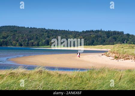 Donegal Boardwalk resort at Tramore Beach Downings donegal Ireland Stock Photo