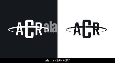 Unique ACR logo which can help your business to grown up Stock Vector