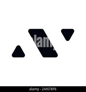 Unique AV logo which can help your business to grown up Stock Vector