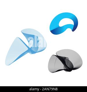 Unique logo which can help your business to grown up Stock Vector