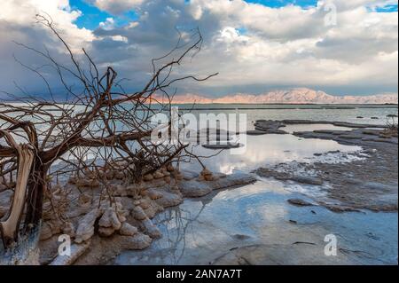 Scenic view at the Dead Sea, Israel Stock Photo