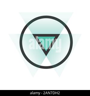 Unique logo which can help your business to grown up Stock Vector