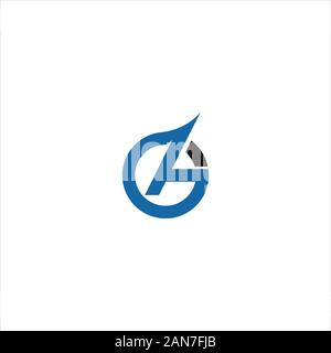 initial letter gaor ag logo vector design Stock Vector