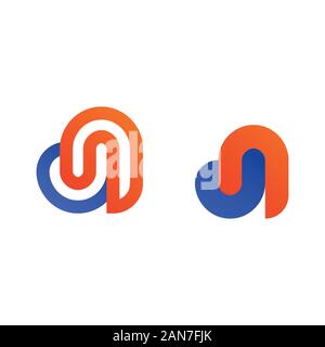 Unique logo which can help your business to grown up Stock Vector