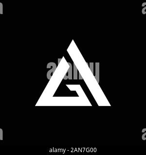 initial letter gaor ag logo vector design Stock Vector
