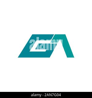 initial letter gaor ag logo vector design Stock Vector