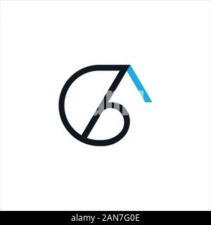 initial letter gaor ag logo vector design Stock Vector