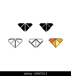Unique logo which can help your business to grown up Stock Vector