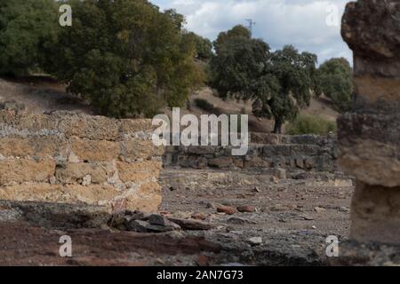 Ruins of Medina Azahara 10th century. Stock Photo