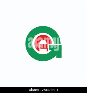 initial letter gaor ag logo vector design Stock Vector