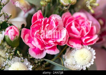 close up of flower bouquet. beautiful flowers as background. Stock Photo