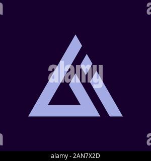 AI Letter Artificial Intelligence Vector illustration. EPS 10 Stock Vector