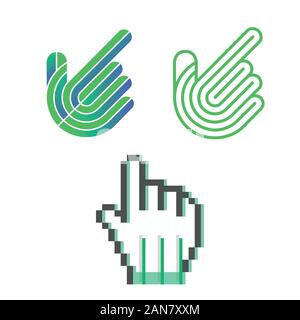 Unique logo which can help your business to grown up Stock Vector