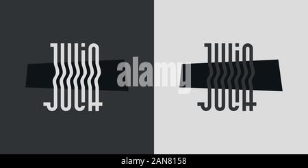 Unique logo which can help your business to grown up Stock Vector