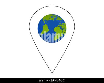 Globe maps icon template Texture Stock Photo