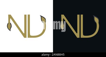 Unique logo which can help your business to grown up Stock Vector