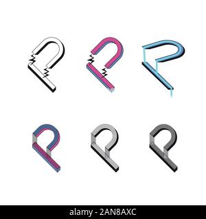 Unique logo which can help your business to grown up Stock Vector
