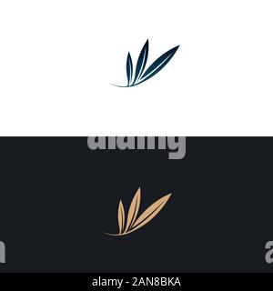 Unique logo which can help your business to grown up Stock Vector