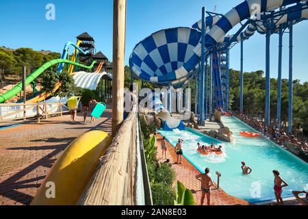 Aqualandia waterpark. Benidorm. Alicante. Spain Stock ...