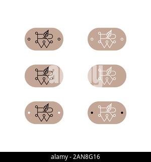 Unique logo which can help your business to grown up Stock Vector