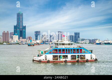 landscape of kaohsiung harbor in taiwan Stock Photo