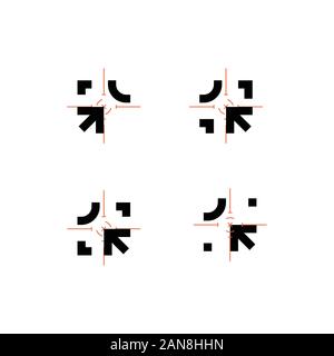 Unique sight logo illustration, vector Stock Vector
