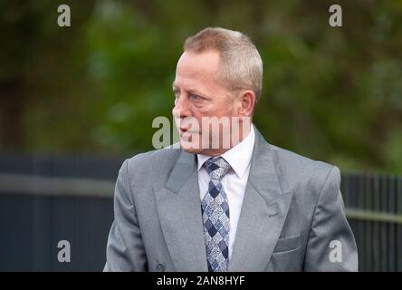 Susan Warby's husband Jon Warby outside Suffolk Coroners' Court in Ipswich, where an inquest has heard that Mr Warby received an anonymous letter highlighting errors in a medical procedure carried out on his wife at the West Suffolk Hospital in Bury St Edmunds on August 30. Stock Photo