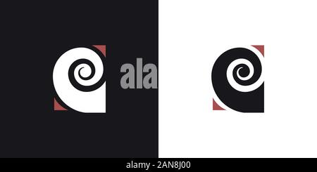 Unique logo which can help your business to grown up Stock Vector