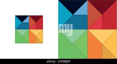 Unique logo which can help your business to grown up Stock Vector