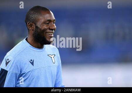 Rome, Italy. 14th Jan, 2020. Joseph Minala of SS Lazio during the Italian Cup match between Lazio and Cremonese at Stadio Olimpico, Rome, Italy on 14 January 2020. Photo by Giuseppe Maffia. Credit: UK Sports Pics Ltd/Alamy Live News Stock Photo