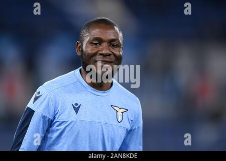 Rome, Italy. 14th Jan, 2020. Joseph Minala of SS Lazio during the Italian Cup match between Lazio and Cremonese at Stadio Olimpico, Rome, Italy on 14 January 2020. Photo by Giuseppe Maffia. Credit: UK Sports Pics Ltd/Alamy Live News Stock Photo