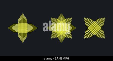 Unique logo which can help your business to grown up Stock Vector