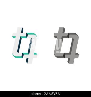 Unique logo which can help your business to grown up Stock Vector