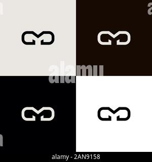 Unique logo which can help your business to grown up Stock Vector
