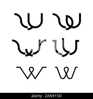 Unique logo which can help your business to grown up Stock Vector