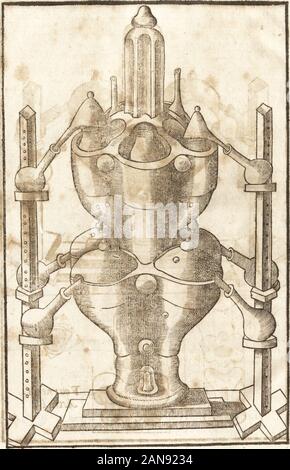 Le vray et methodique cours de la physique resolutiue, vulgairement dite chymie : representé par figures generales & particulieres : pour connoistre la theotechnie ergocosmique, c'est à dire, l'art de Dieu, en l'ouurage de l'vniuers . Stock Photo