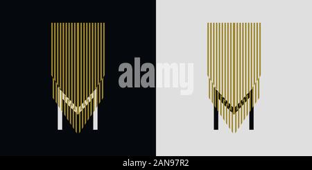 Unique logo which can help your business to grown up Stock Vector
