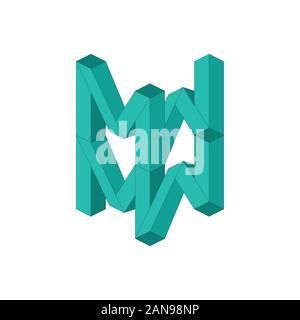 Unique logo which can help your business to grown up Stock Vector