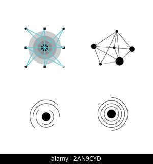 Unique logo which can help your business to grown up Stock Vector
