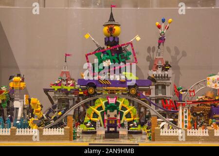 LEGO BRIKS IN MOVIES  EXHIBITION  IN VERSAILLES, FRANCE Stock Photo