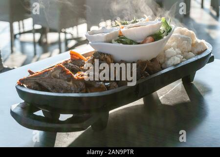 Delicious food from Eswatini called umgcwembe, Africa Stock Photo