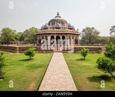Isa Khan Niyazi Tomb within the precinct of Humayuns Tomb in Delhi India Stock Photo