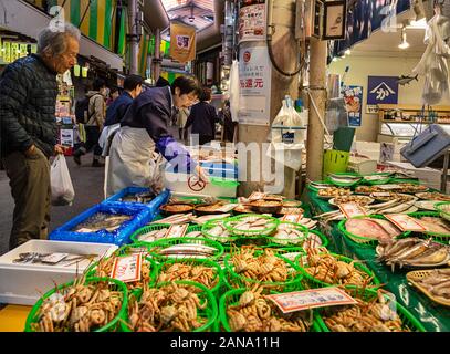 Omicho market in Kanazawa, Japan Stock Photo - Alamy