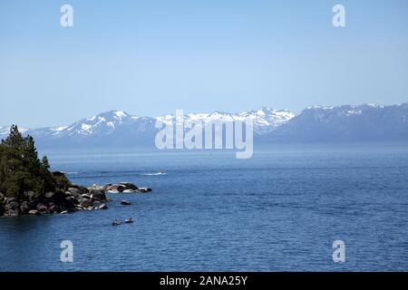 Lake Tahoe In the Sierra Nevada's California/  Nevada Stock Photo