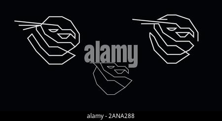 Unique logo which can help your business to grown up Stock Vector