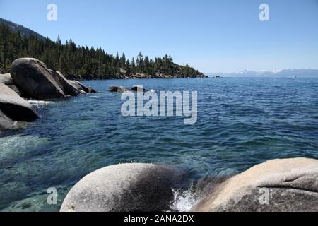 Lake Tahoe In the Sierra Nevada's California/  Nevada Stock Photo